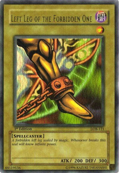 Left Leg of the Forbidden One [LOB-121] Ultra Rare | Tables and Towers