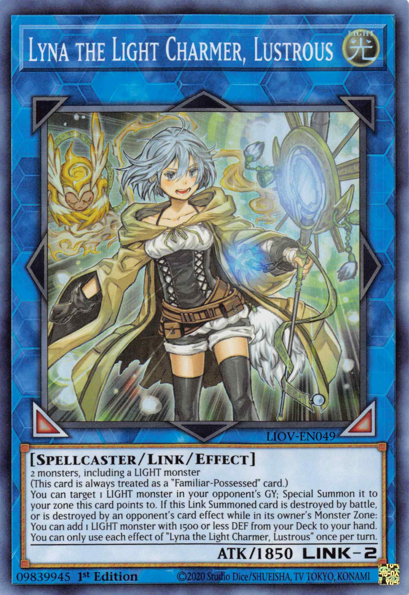 Lyna the Light Charmer, Lustrous [LIOV-EN049] Super Rare | Tables and Towers