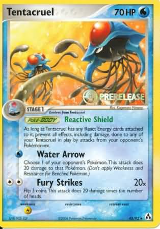 Tentacruel (45/92) (Prerelease Promo) [Nintendo: Black Star Promos] | Tables and Towers