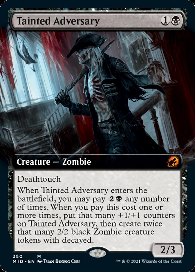 Tainted Adversary (Extended Art) [Innistrad: Midnight Hunt] | Tables and Towers