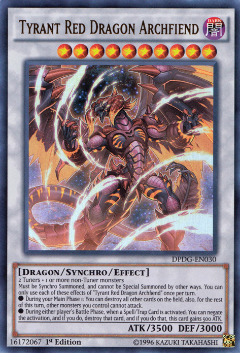 Tyrant Red Dragon Archfiend [DPDG-EN030] Ultra Rare | Tables and Towers