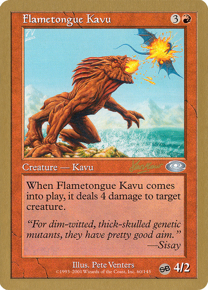 Flametongue Kavu (Sim Han How) (SB) [World Championship Decks 2002] | Tables and Towers