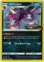 Hydreigon (SWSH037) (Staff Prerelease Promo) [Sword & Shield: Black Star Promos] | Tables and Towers