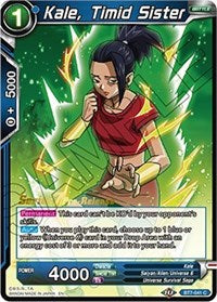 Kale, Timid Sister (BT7-041_PR) [Assault of the Saiyans Prerelease Promos] | Tables and Towers