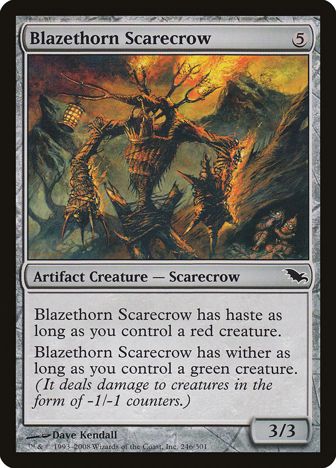 Blazethorn Scarecrow [Shadowmoor] | Tables and Towers