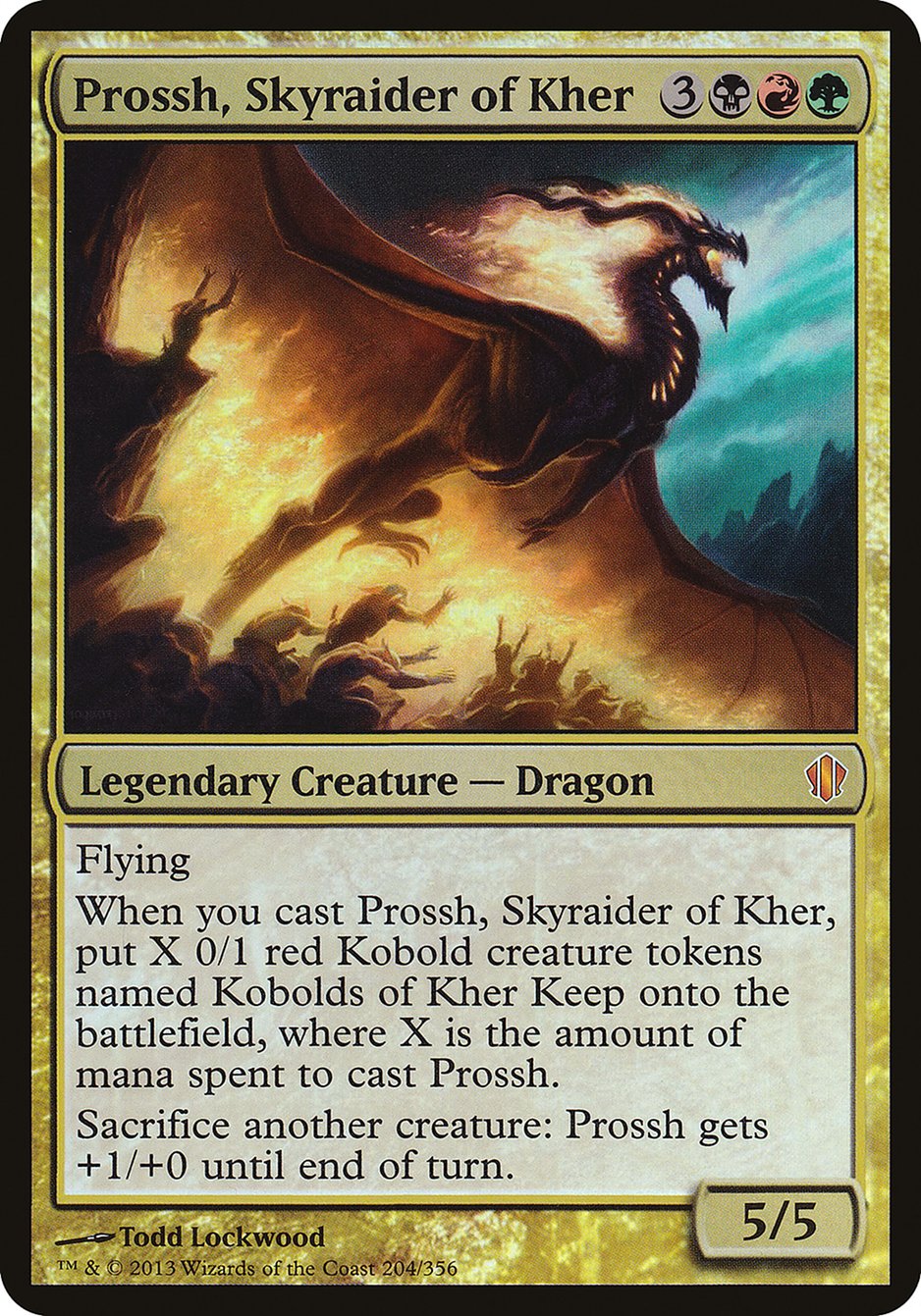 Prossh, Skyraider of Kher (Oversized) [Commander 2013 Oversized] | Tables and Towers