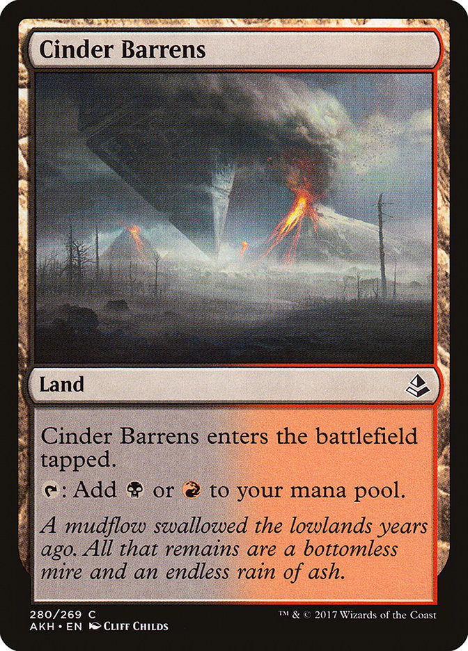 Cinder Barrens [Amonkhet] | Tables and Towers