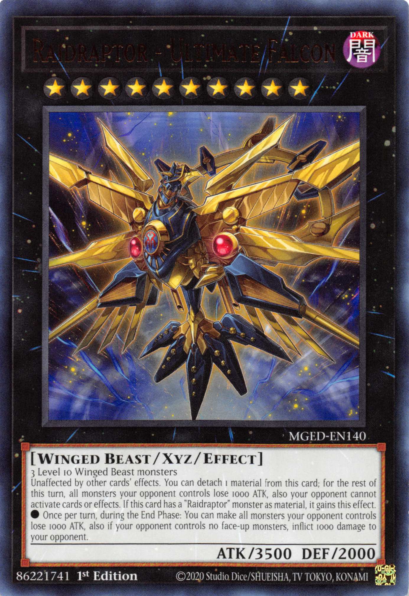 Raidraptor - Ultimate Falcon [MGED-EN140] Rare | Tables and Towers