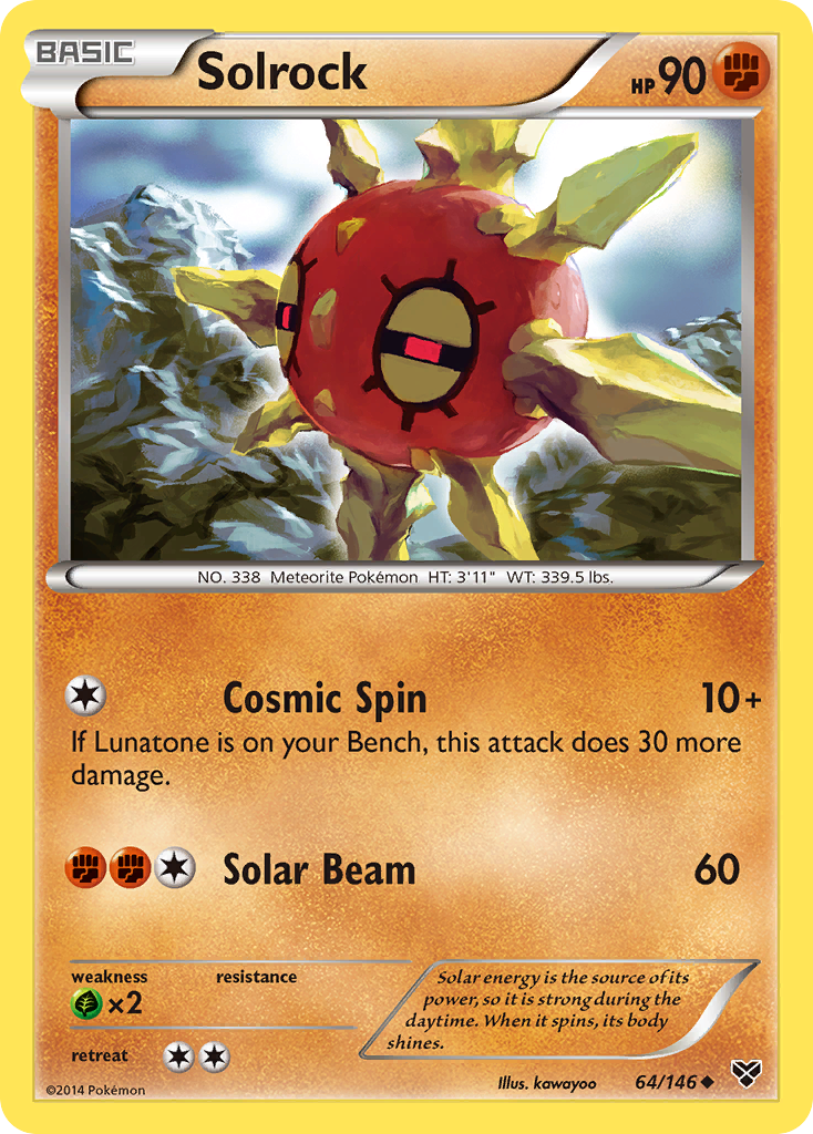 Solrock (64/146) [XY: Base Set] | Tables and Towers