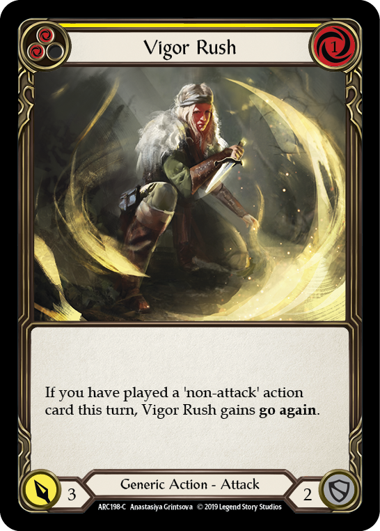 Vigor Rush (Yellow) [ARC198-C] (Arcane Rising)  1st Edition Normal | Tables and Towers