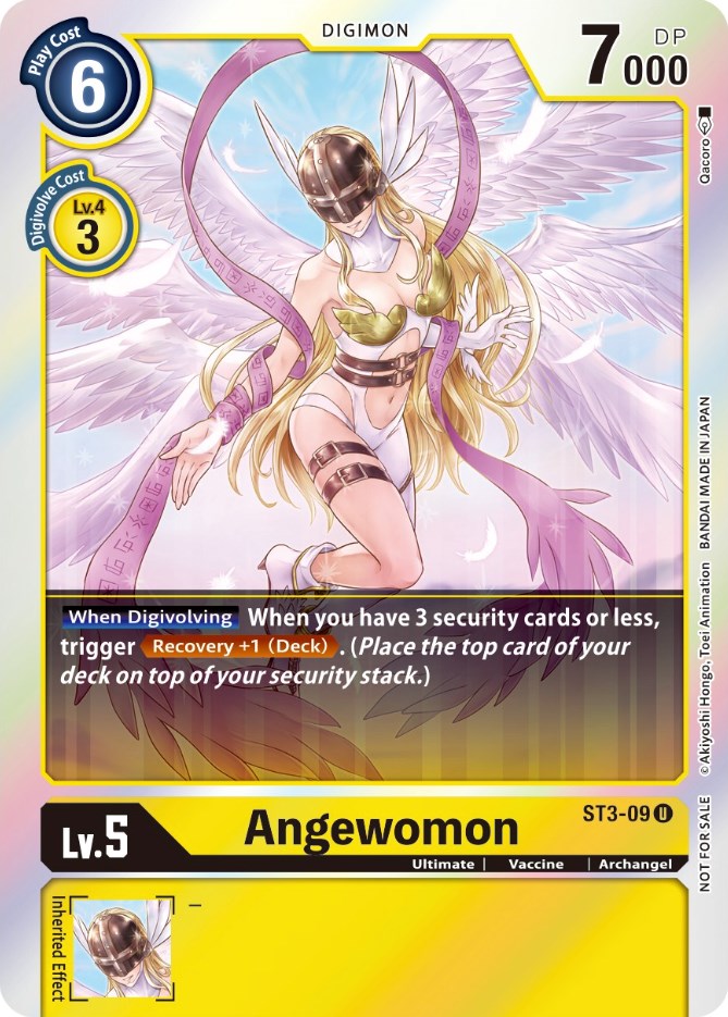 Angewomon [ST3-09] (Official Tournament Pack Vol. 6) [Starter Deck: Heaven's Yellow Promos] | Tables and Towers