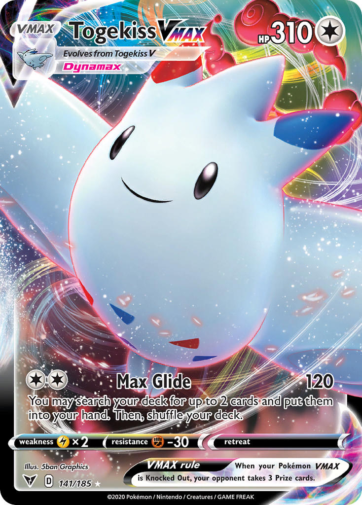 Togekiss VMAX (141/185) [Sword & Shield: Vivid Voltage] | Tables and Towers