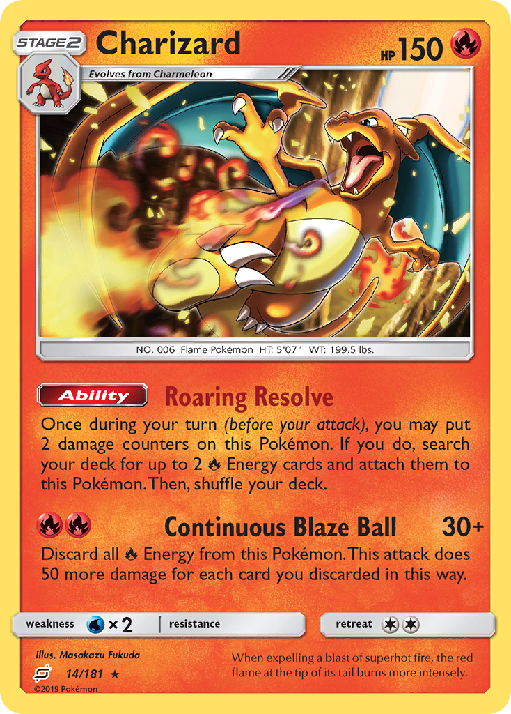 Charizard (14/181) [Sun & Moon: Team Up] | Tables and Towers