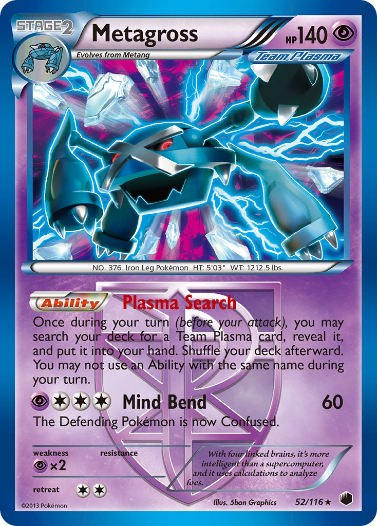 Metagross (52/116) [Black & White: Plasma Freeze] | Tables and Towers