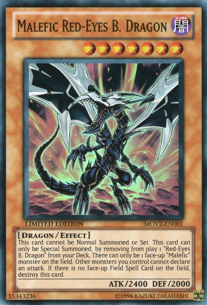 Malefic Red-Eyes B. Dragon [MOV2-EN001] Super Rare | Tables and Towers