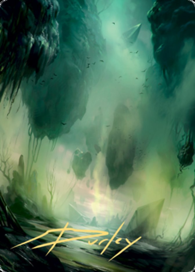 Swamp 1 Art Card (Gold-Stamped Signature) [Zendikar Rising Art Series] | Tables and Towers