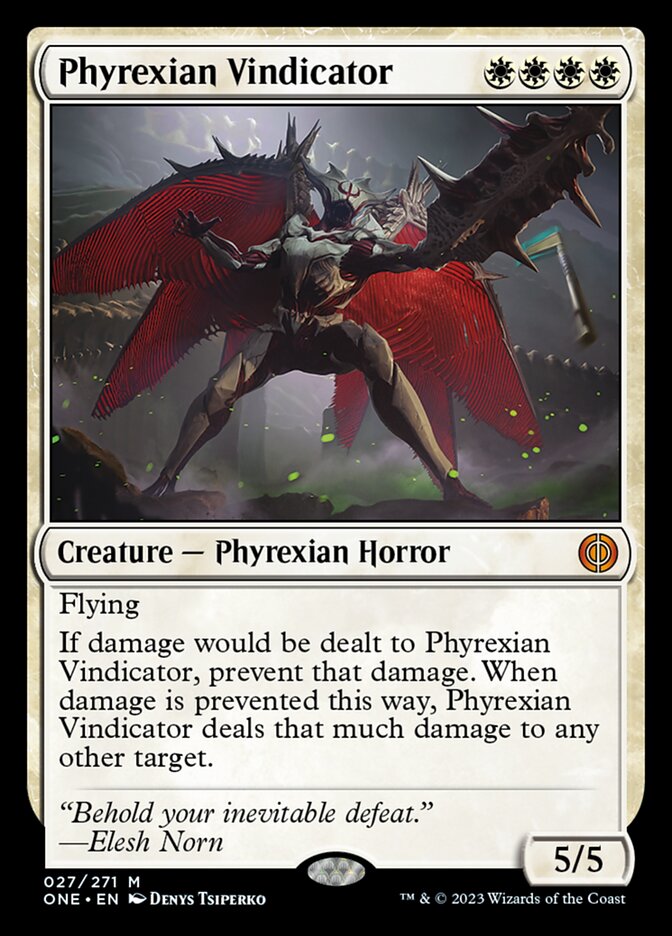 Phyrexian Vindicator [Phyrexia: All Will Be One] | Tables and Towers