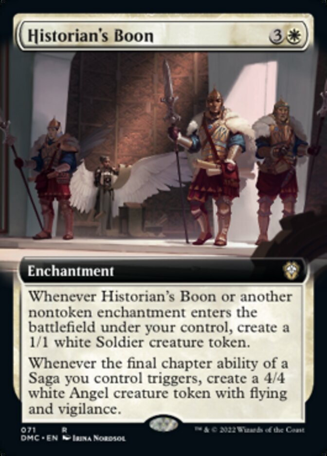 Historian's Boon (Extended Art) [Dominaria United Commander] | Tables and Towers