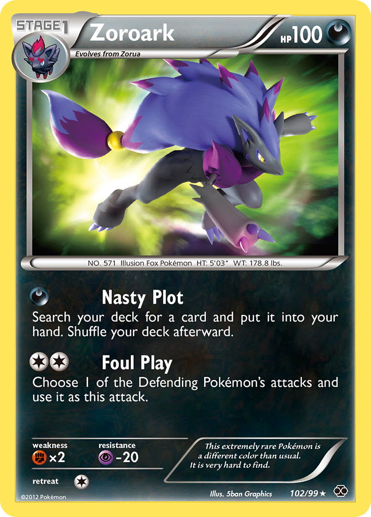 Zoroark (102/99) [Black & White: Next Destinies] | Tables and Towers