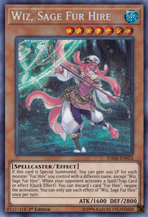 Wiz, Sage Fur Hire [DASA-EN022] Secret Rare | Tables and Towers