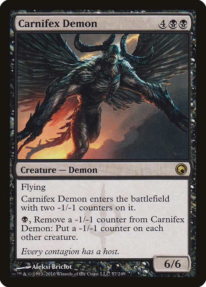 Carnifex Demon [Scars of Mirrodin] | Tables and Towers