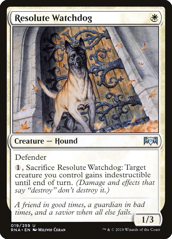 Resolute Watchdog [Ravnica Allegiance] | Tables and Towers