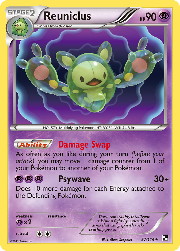 Reuniclus (57/114) [Black & White: Base Set] | Tables and Towers