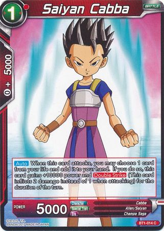 Saiyan Cabba (BT1-014) [Galactic Battle] | Tables and Towers