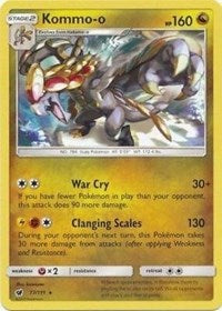 Kommo-o (77/111) (Cracked Ice Holo) (Theme Deck Exclusive) [Sun & Moon: Crimson Invasion] | Tables and Towers