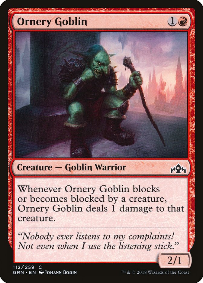 Ornery Goblin [Guilds of Ravnica] | Tables and Towers