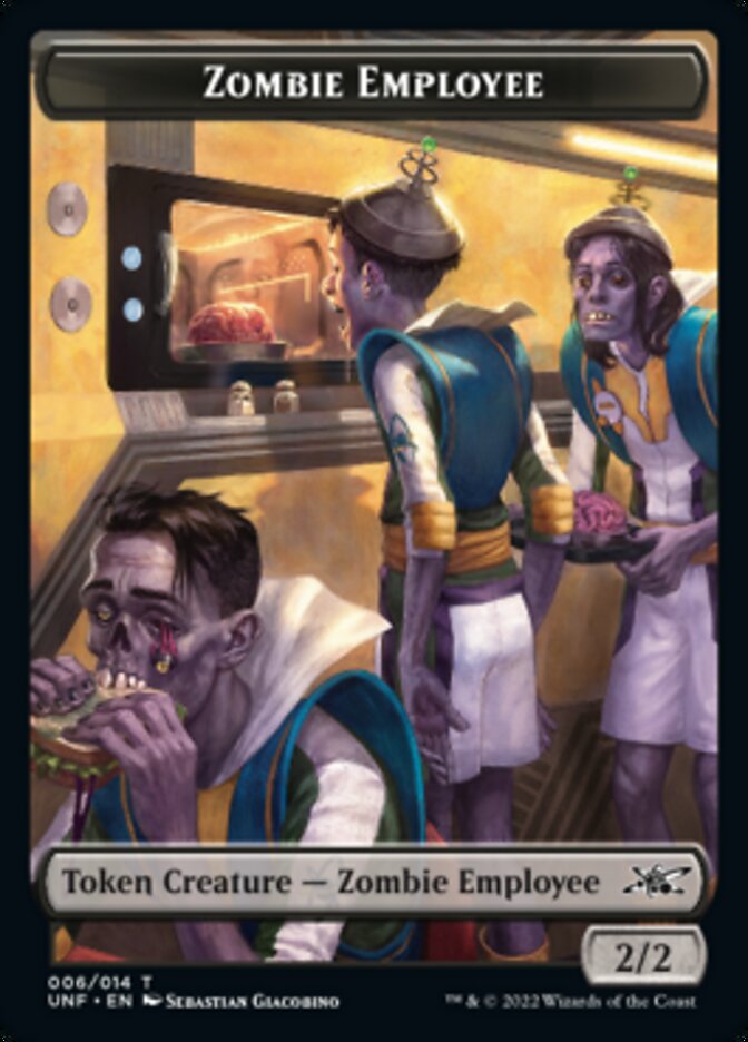 Zombie Employee Token [Unfinity Tokens] | Tables and Towers