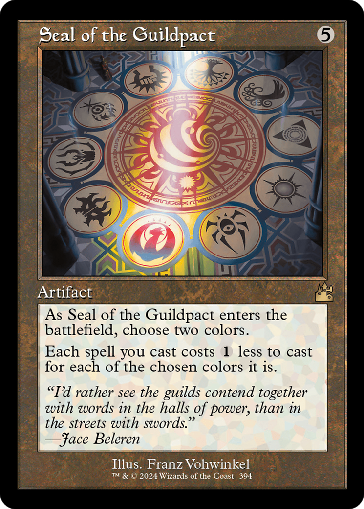 Seal of the Guildpact (Retro Frame) [Ravnica Remastered] | Tables and Towers