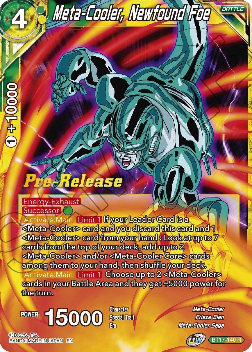 Meta-Cooler, Newfound Foe (BT17-140) [Ultimate Squad Prerelease Promos] | Tables and Towers