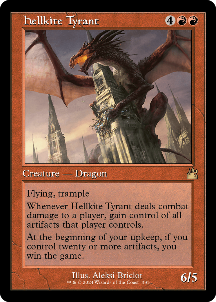 Hellkite Tyrant (Retro Frame) [Ravnica Remastered] | Tables and Towers