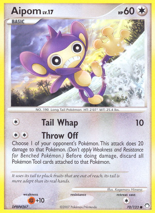 Aipom (70/123) [Diamond & Pearl: Mysterious Treasures] | Tables and Towers