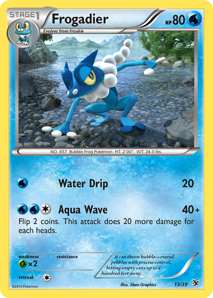 Frogadier (13/39) [XY: Kalos Starter Set] | Tables and Towers