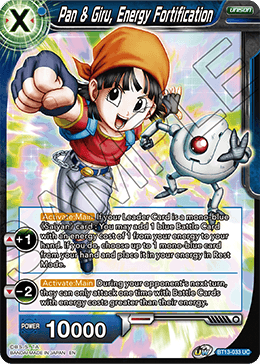 Pan & Giru, Energy Fortification (Uncommon) (BT13-033) [Supreme Rivalry] | Tables and Towers