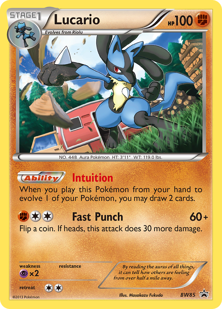 Lucario (BW85) [Black & White: Black Star Promos] | Tables and Towers