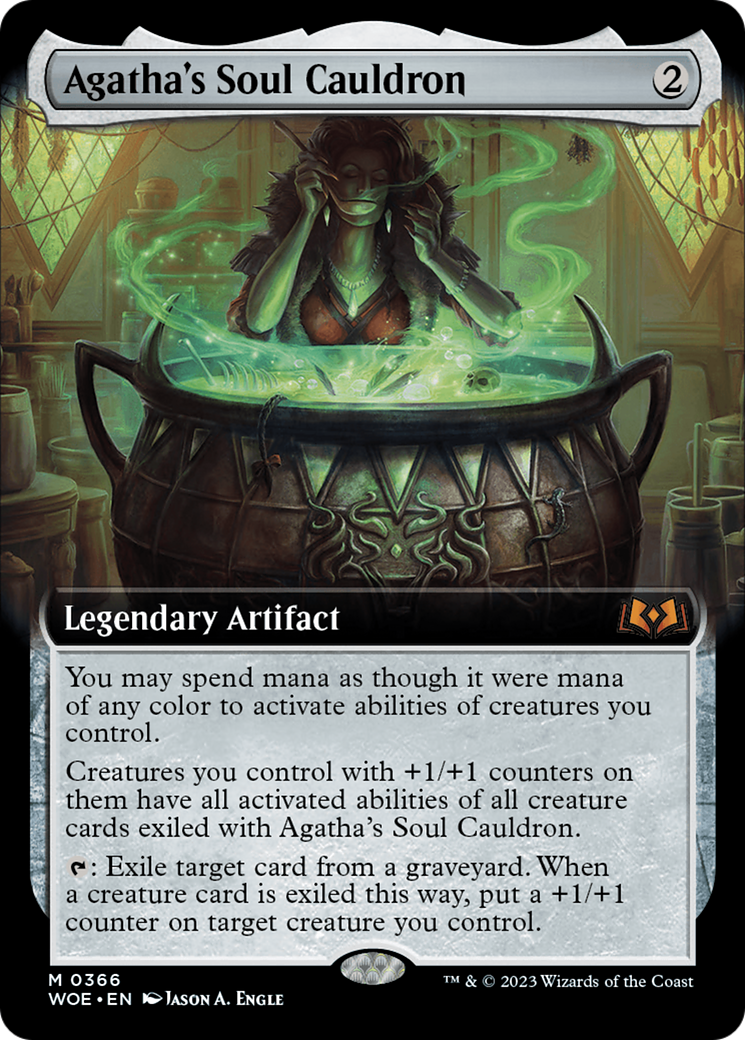 Agatha's Soul Cauldron (Extended Art) [Wilds of Eldraine] | Tables and Towers