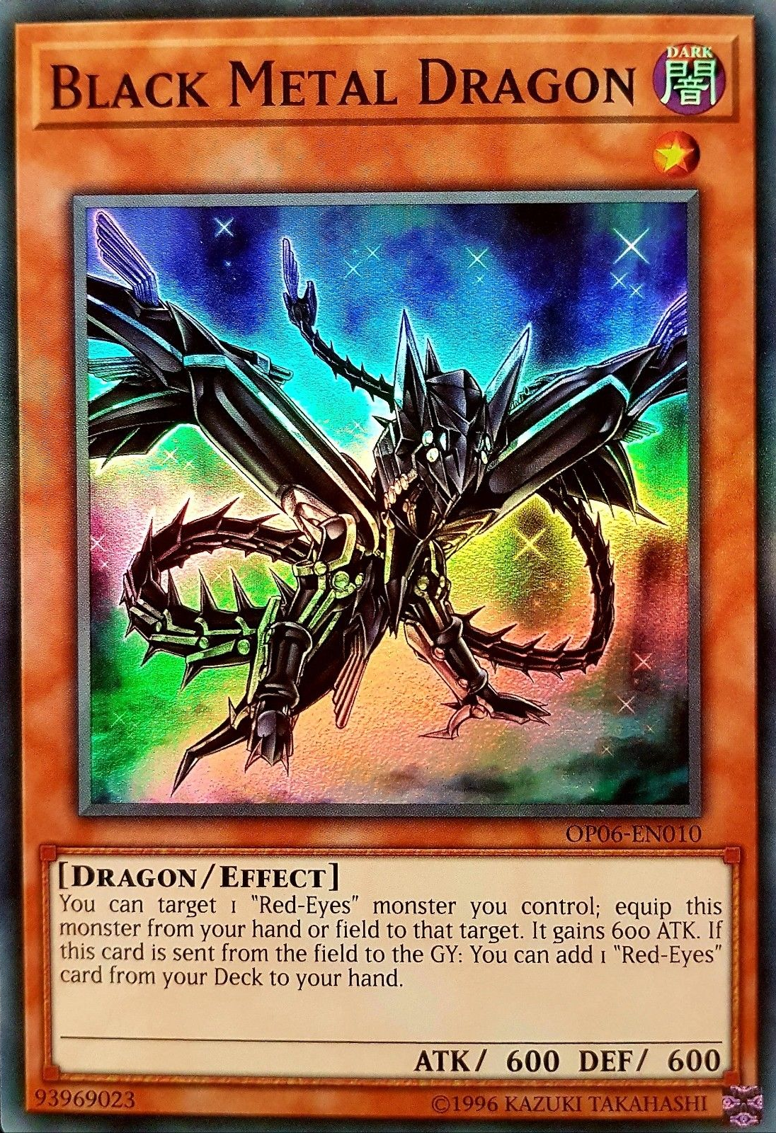 Black Metal Dragon [OP06-EN010] Super Rare | Tables and Towers