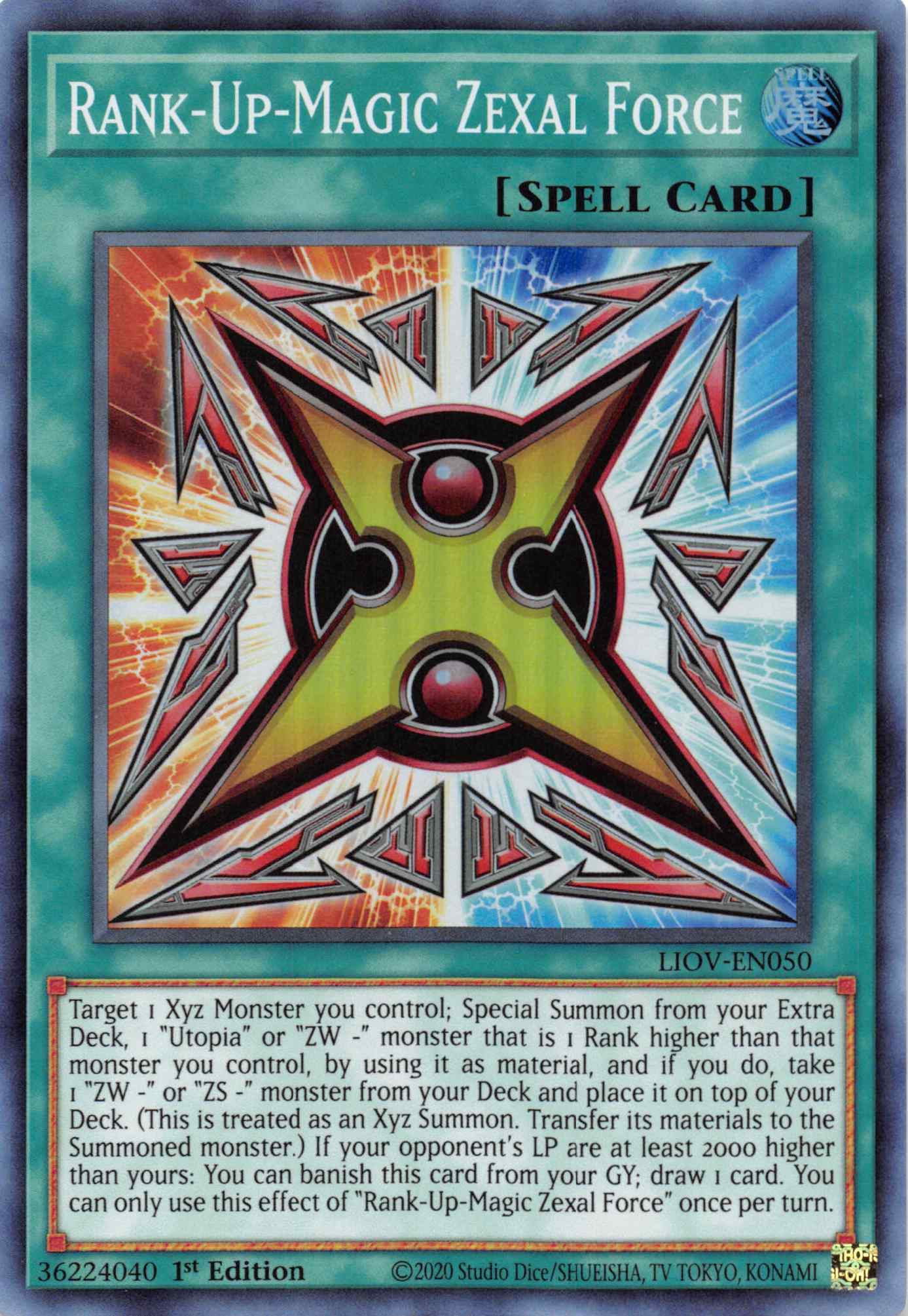 Rank-Up-Magic Zexal Force [LIOV-EN050] Super Rare | Tables and Towers