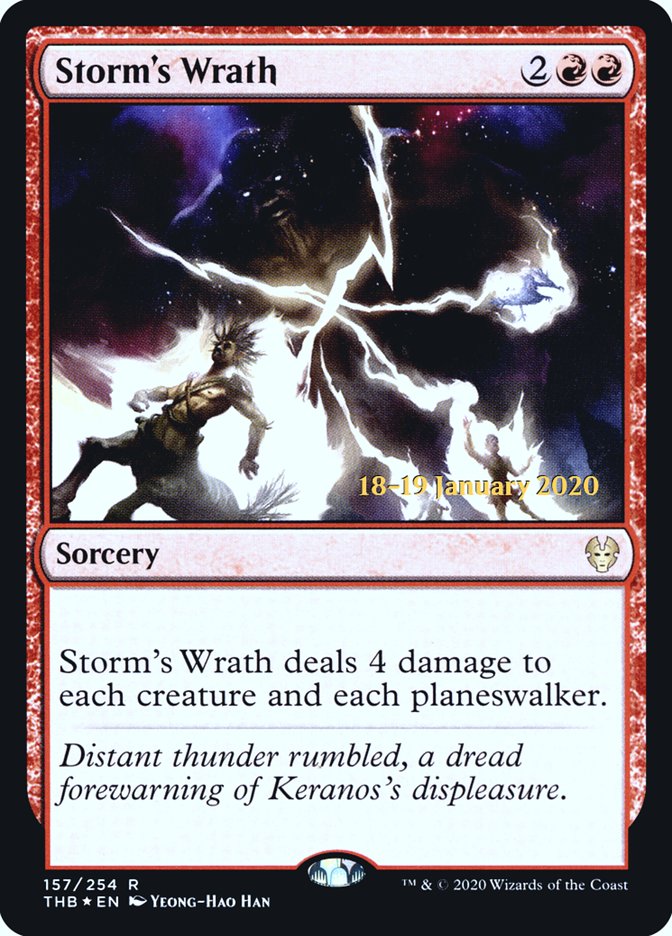 Storm's Wrath [Theros Beyond Death Prerelease Promos] | Tables and Towers