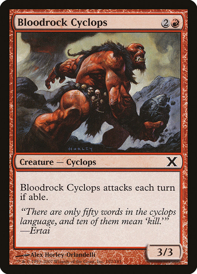 Bloodrock Cyclops [Tenth Edition] | Tables and Towers