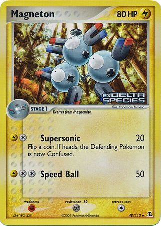 Magneton (48/113) (Stamped) [EX: Delta Species] | Tables and Towers