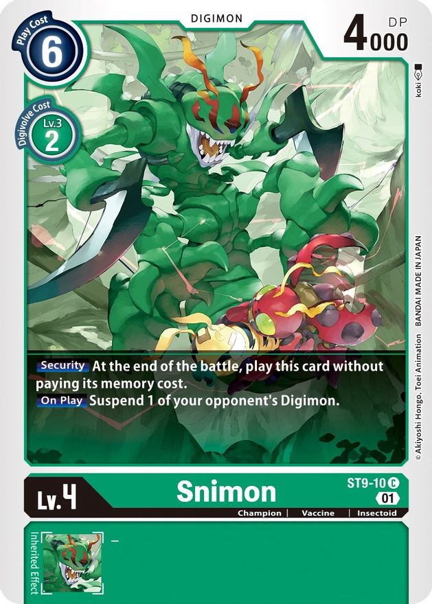 Snimon [ST9-10] [Starter Deck: Ultimate Ancient Dragon] | Tables and Towers