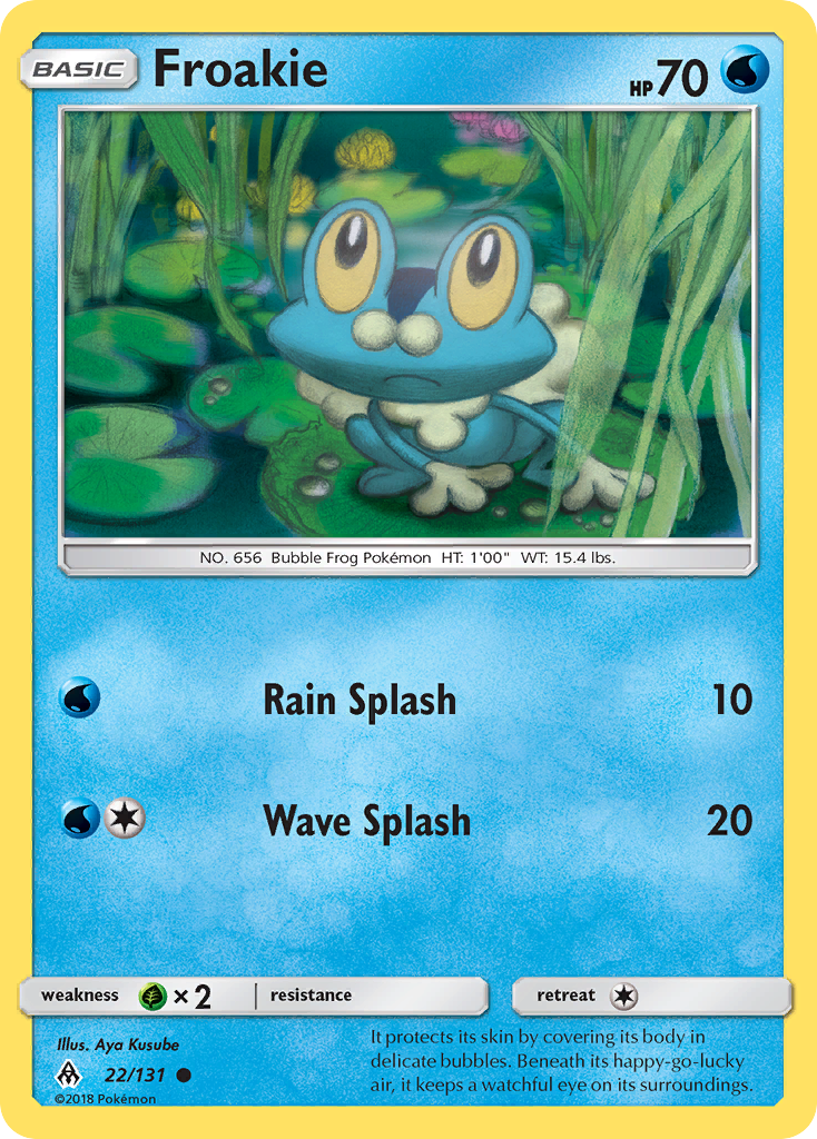 Froakie (22/131) [Sun & Moon: Forbidden Light] | Tables and Towers