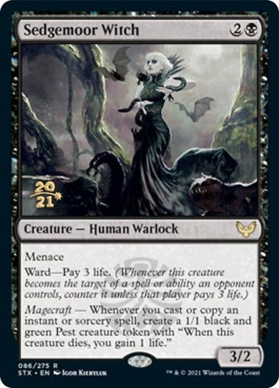 Sedgemoor Witch [Strixhaven: School of Mages Prerelease Promos] | Tables and Towers