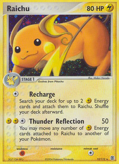 Raichu (12/112) [EX: FireRed & LeafGreen] | Tables and Towers