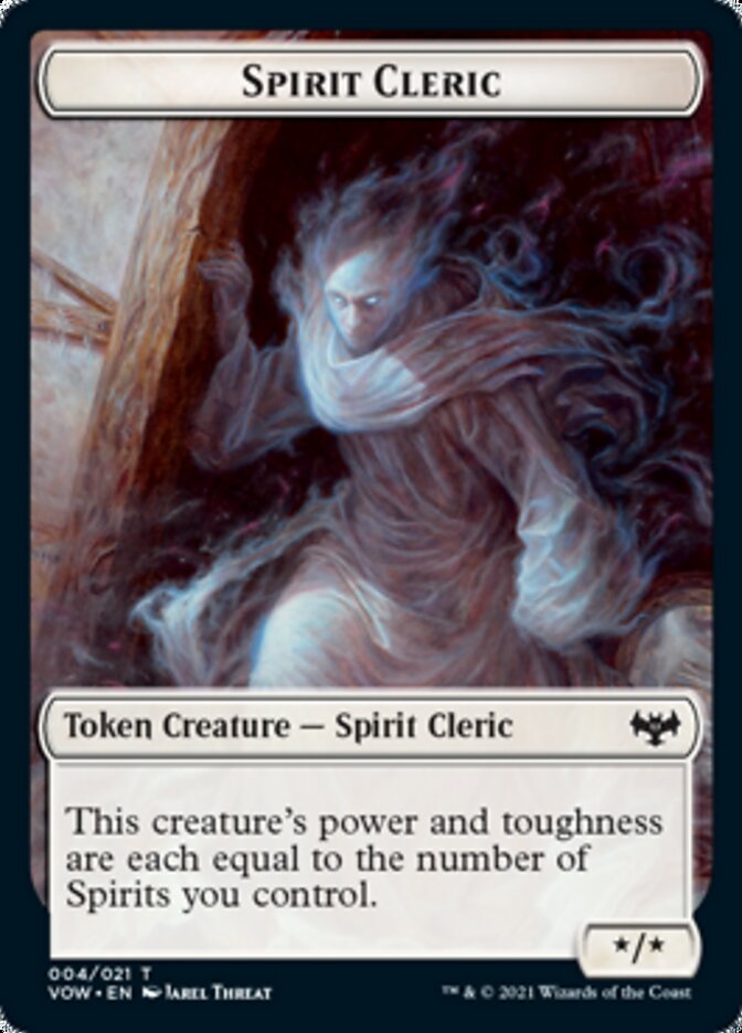 Spirit Cleric Token [Innistrad: Crimson Vow Tokens] | Tables and Towers