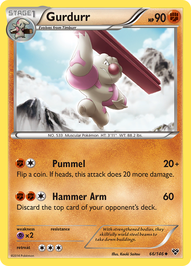 Gurdurr (66/146) [XY: Base Set] | Tables and Towers